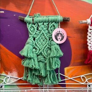 Green Macrame Wall Hanging